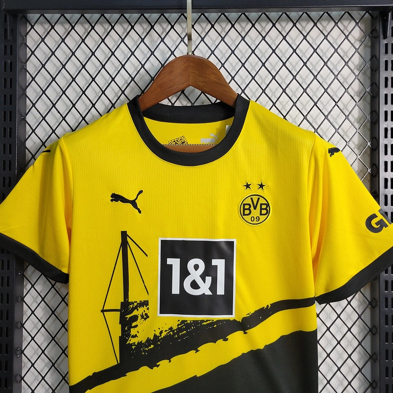 Dortmund Blank Home Kid Jersey