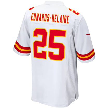 Kansas City Chiefs Clyde Edwards-Helaire White Game Jersey