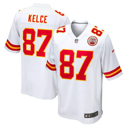 Kansas City Chiefs Travis Kelce White Game Jersey